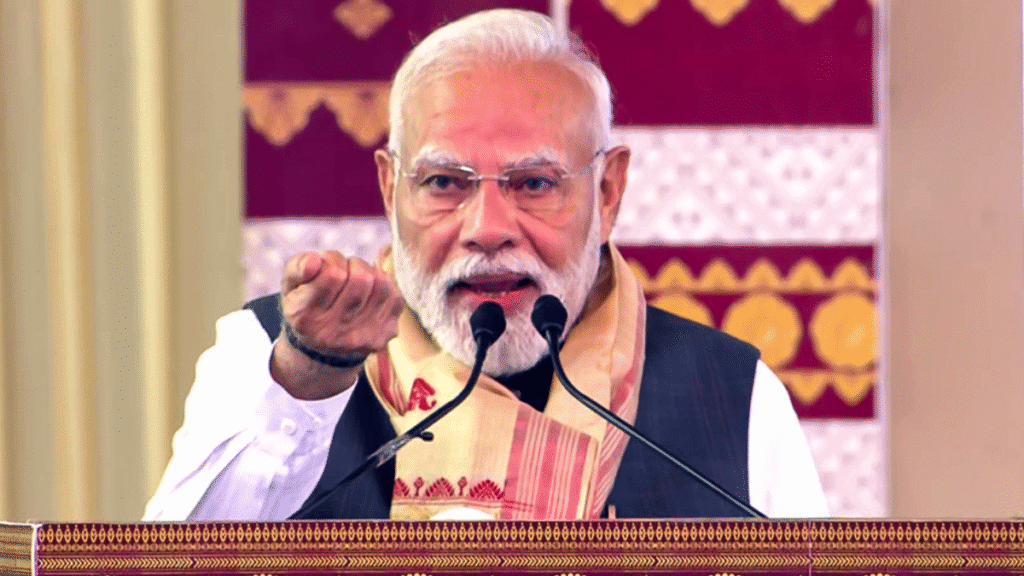 Congress a ‘protector of infiltrators’, stood with Pakistan Army during Op Sindoor: Modi in Assam